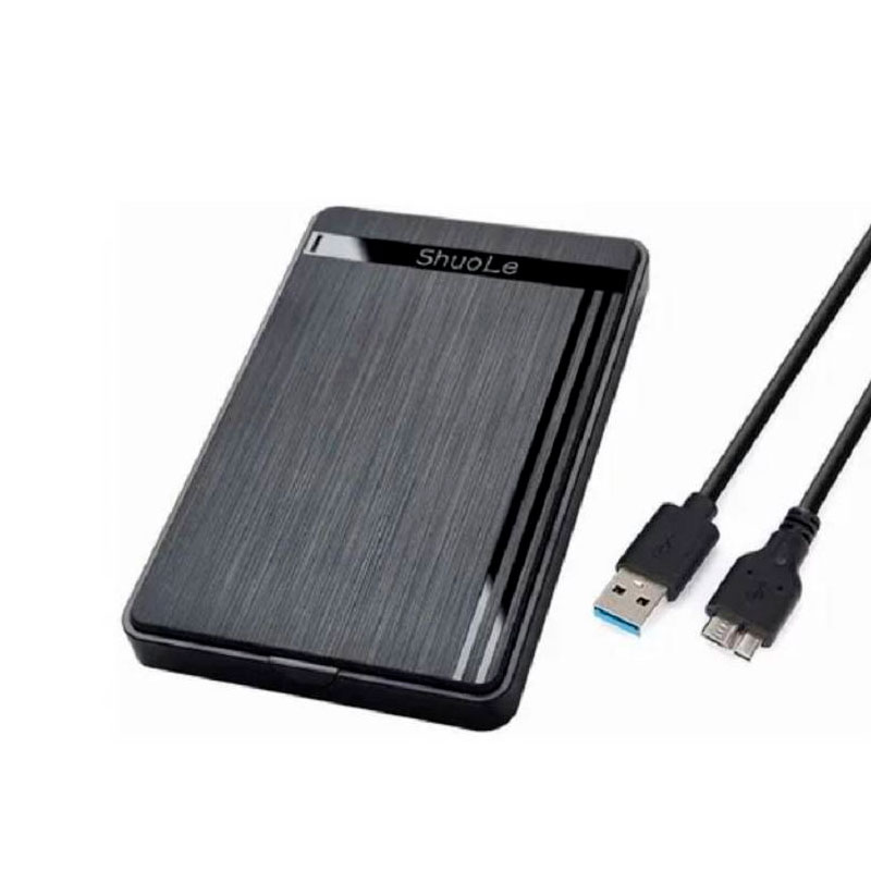 Caja de disco duro USB 3,0/tipo C, carcasa HDD SSD de 2,5 pulgadas